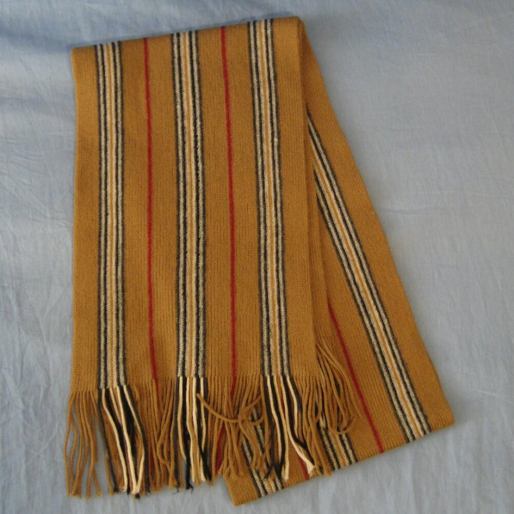 Camel Icon Stripe Scarf